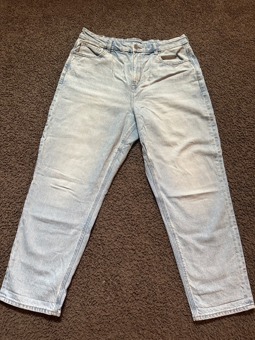 American Eagle Outfitters High-Rise Jeans in Light Blue